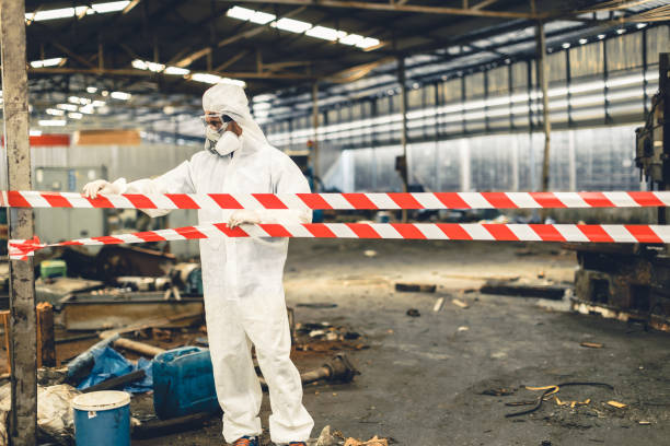 Professional Biohazard technician working in Round Rock, TX